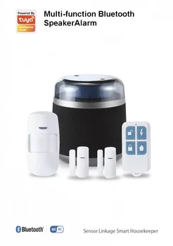 

Tuya Smart Wireless Bluetooth speaker and WiFi smart alarm system Security Home Kit 433mhz GSM alarm PIR motion detector
