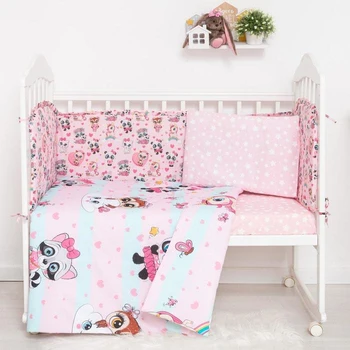 

Set for a bed 6 pcs. "Toddler girls" 5386458