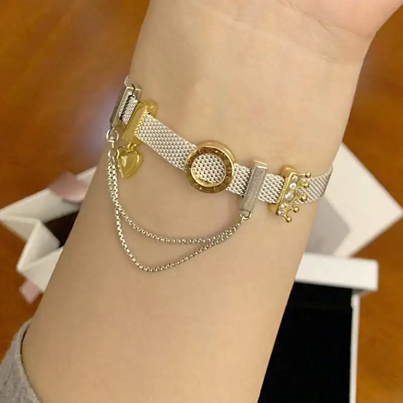 

925 Sterling Silver Bracelet Beads Charms Pendants Women Bracelets Set Jewelry Gifts Fit Brand Charms Silver 925 Original