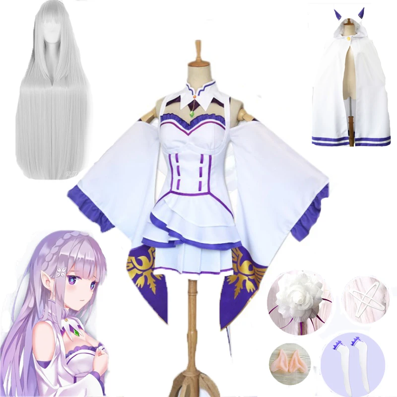 Женский костюм для косплея из аниме Re Zero 9 шт./компл.| |