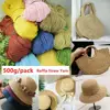 600 Meter 500g Natural Raffia Straw Yarn For Hand Knit Crochet Yarn Summer Hat Handbag Baskets Knitting Material DIY Craft 1