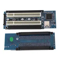 pci express riser PCI-E Express X1 כדי Dual PCI Riser הרחב כרטיס מתאם עם כבל עבור WIN2000 / XP (1)