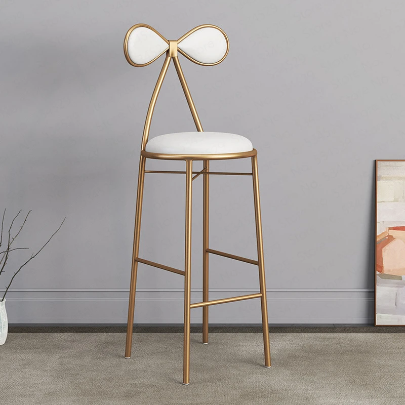 

B Home Butterfly Dining Chair Golden Bar Chair Stool Makeup Chair Modern Simple Dressing Table Stool