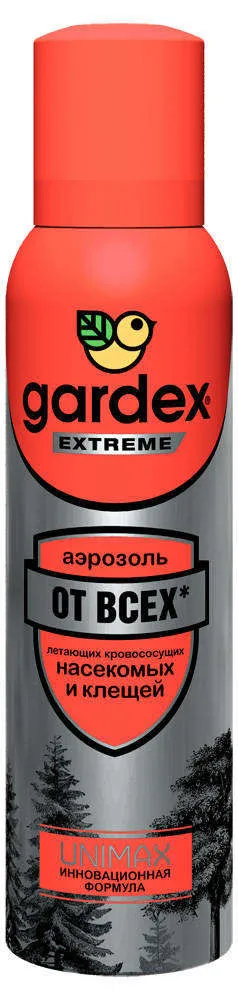 Аэрозоль от насекомых и клещей Gardex, 150 мл