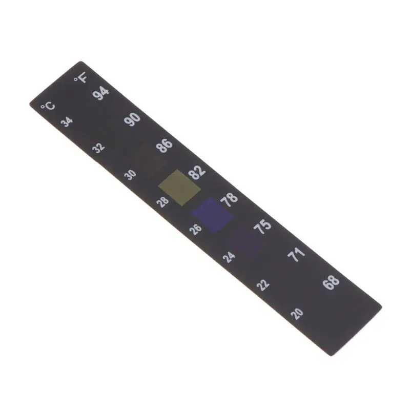 

Aquarium Thermometer Sticker Fish Tank Temperature Digital Scale Label Stick-on J6PD