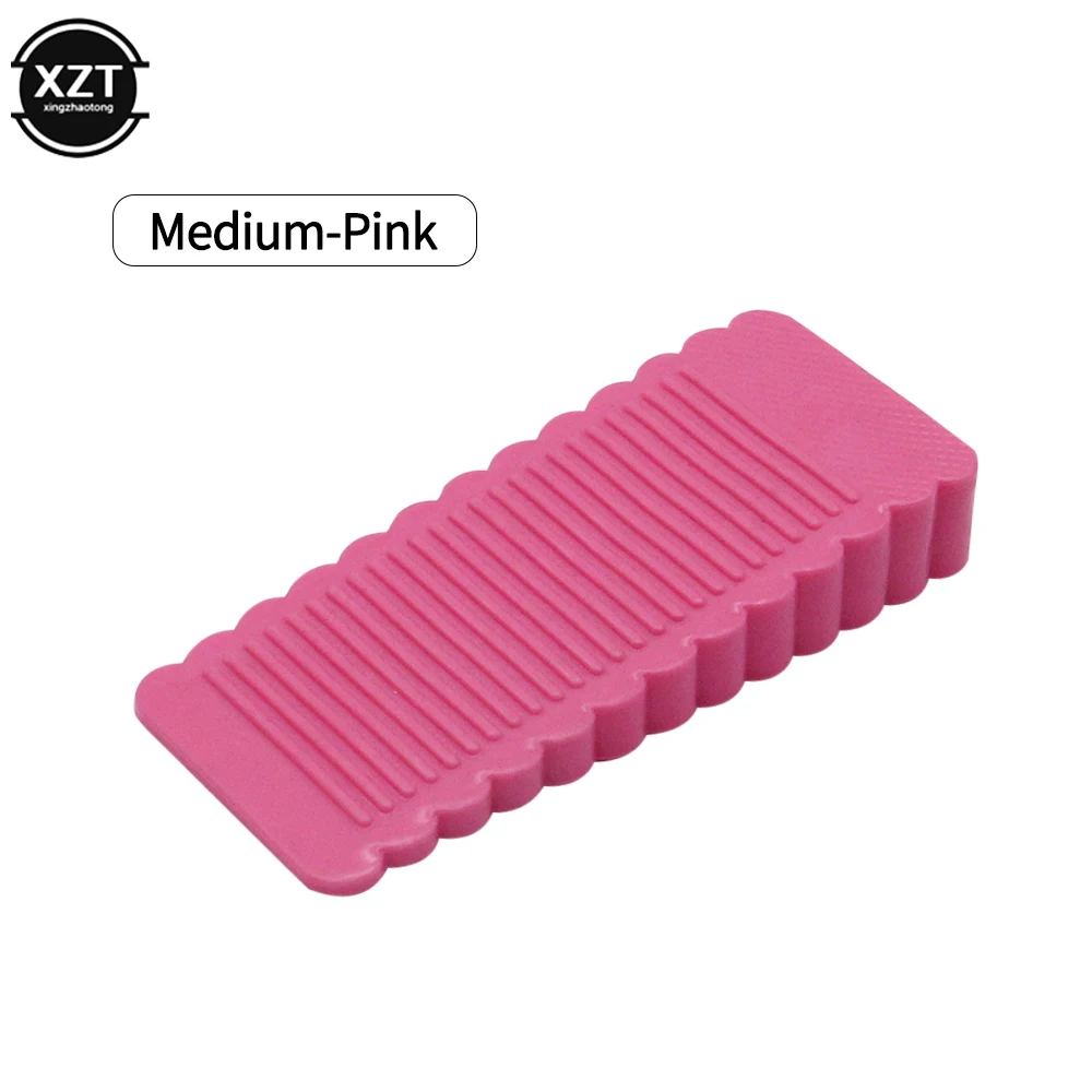 Safety Door Stop Silicone Door Stop Stoppers Block Wedge Doorstops Door Stopper Home Office Door Rear Retainer Anti-collision Grooved Gasket