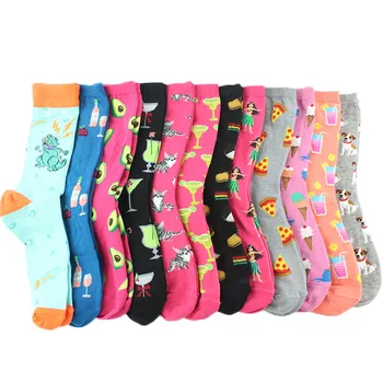 

Harajuku Animal Funny Socks Food Pizza Cute Socks Women Divertidos Ice Cream Creative Sokken Crazy Chaussette Femme