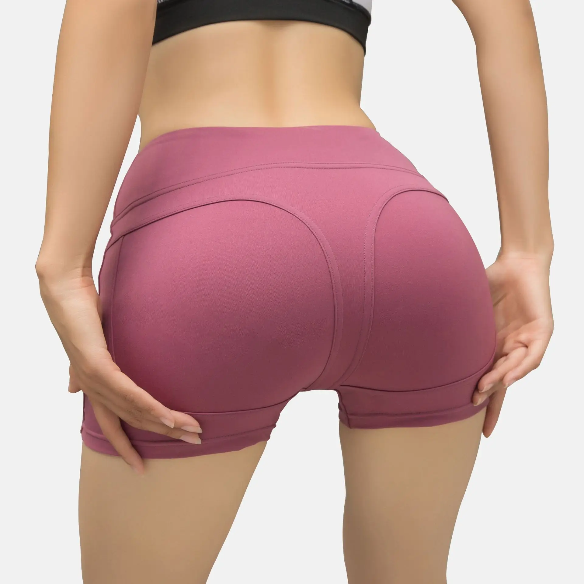 

Hot Selling Fitness Running Peach Buttock Lifting Sports Shorts Women's Elasticity Sweat Absorbing Quick-Dry Breathable Yoga Sho