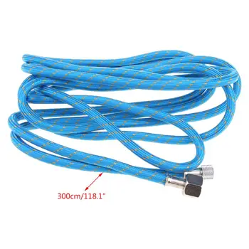 

3 Meter Nylon Braided Airbrush Air Hose G1/8 to G1/4 Spray Pen Woven Pipe Parts 23GB