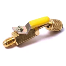 3 шт. A/C зарядки шланги запорный шаровой клапан AC хладагент для R12 R134a R410A WWO66