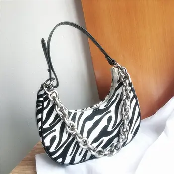 

Flower Fashion Hobo Bag Cute Chain Colourful Popular Polyester Hobo Bag Zipper Baguette Bolsos De Mujer Ladies Bags DD60XY