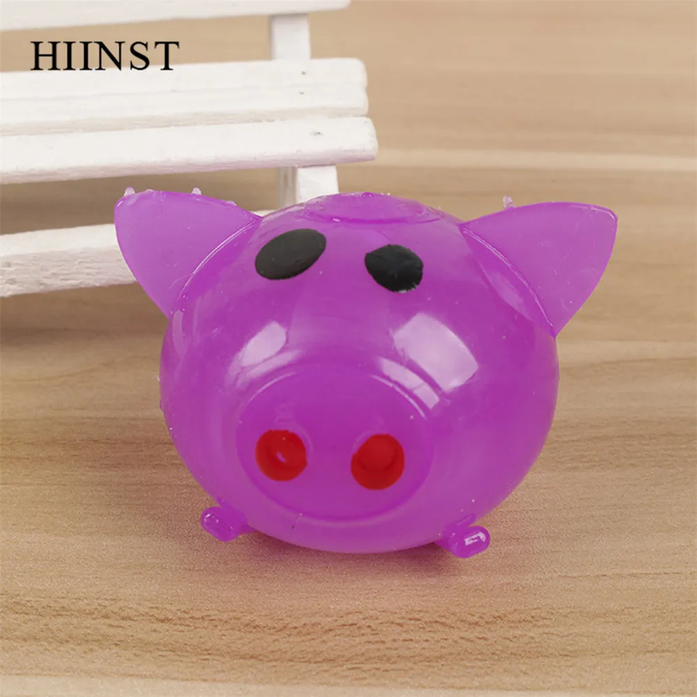 HIINST забавная игрушка для детей, сжимающая стресс, забавная игрушка 4 шт., мультяшная поросенок, водосборник, липкая свинья, игрушка для взрослых, снимает стресс, реалистичные игрушки