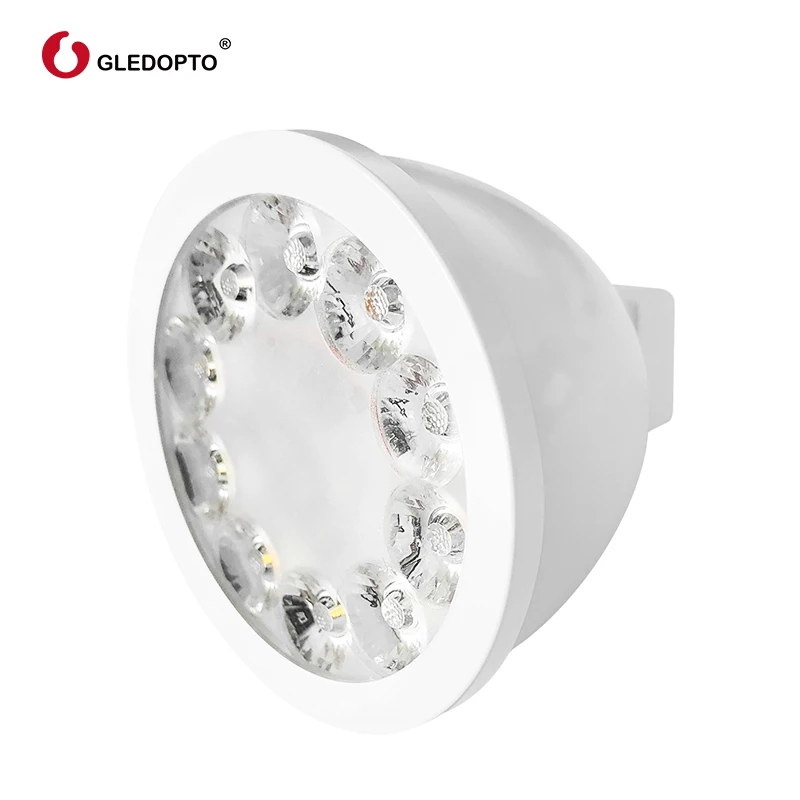 ZIGBEE Mr16 Светодиодный прожектор 4 Вт RGB/CCT светодиодный светильник DC12V работает с