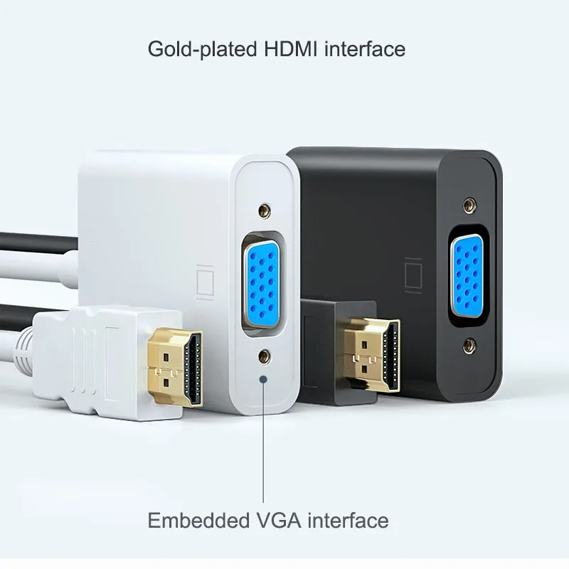 BKSCY адаптер hdmi-vga Мужской конвертер с разъемом адаптер 1080P цифровой аналоговый видео аудио для PS4 ТВ ПК ноутбук