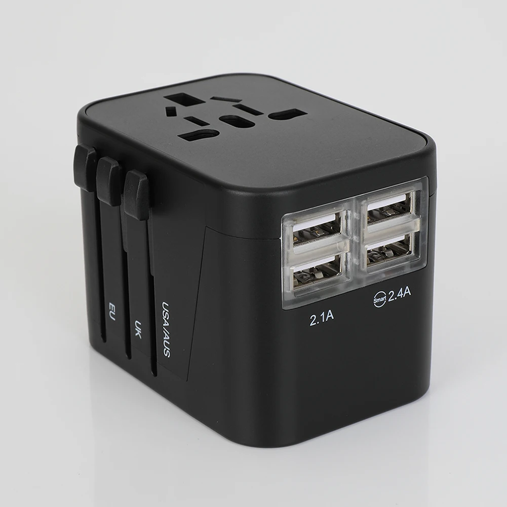 Универсальный Мульти-штекер Адаптер зарядное устройство 4usb преобразования разъем преобразования гнездо конвертер JR предложения