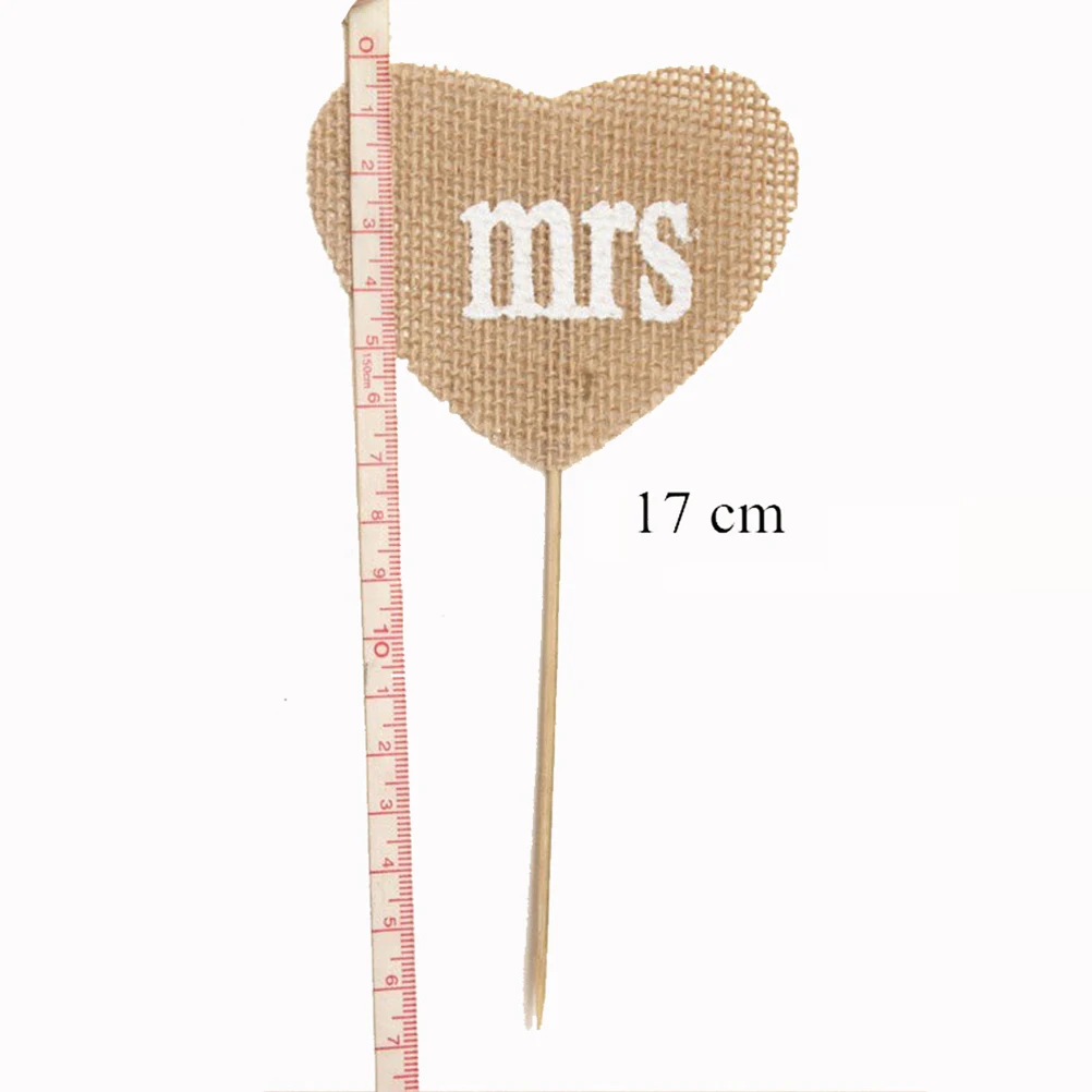 12 шт. Mr Mrs Топпер для торта DIY свадебный Топпер для торта лазерная резка деревянные буквы украшения для свадебного торта сувениры принадлежности подарок для помолвки