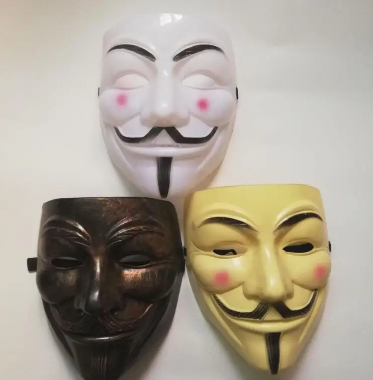 V Vendetta Маска Guy Faws ПВХ маска аноним Хэллоуин ужас полное лицо маски косплей маскарадный костюм для вечеринки маски