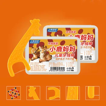 

60pcs Teeth Floss Pick Durable Sturdy Teeth Floss Pick for Children