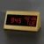 100% Bamboo Digital Alarm Clock Adjustable Brightness Voice Control Desk Large Display Time Temperature USB/Battery Powered 18
