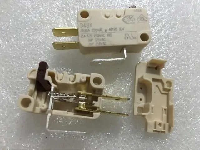10PCS Large micro switch D48X high current 21A250V water heater limit switch