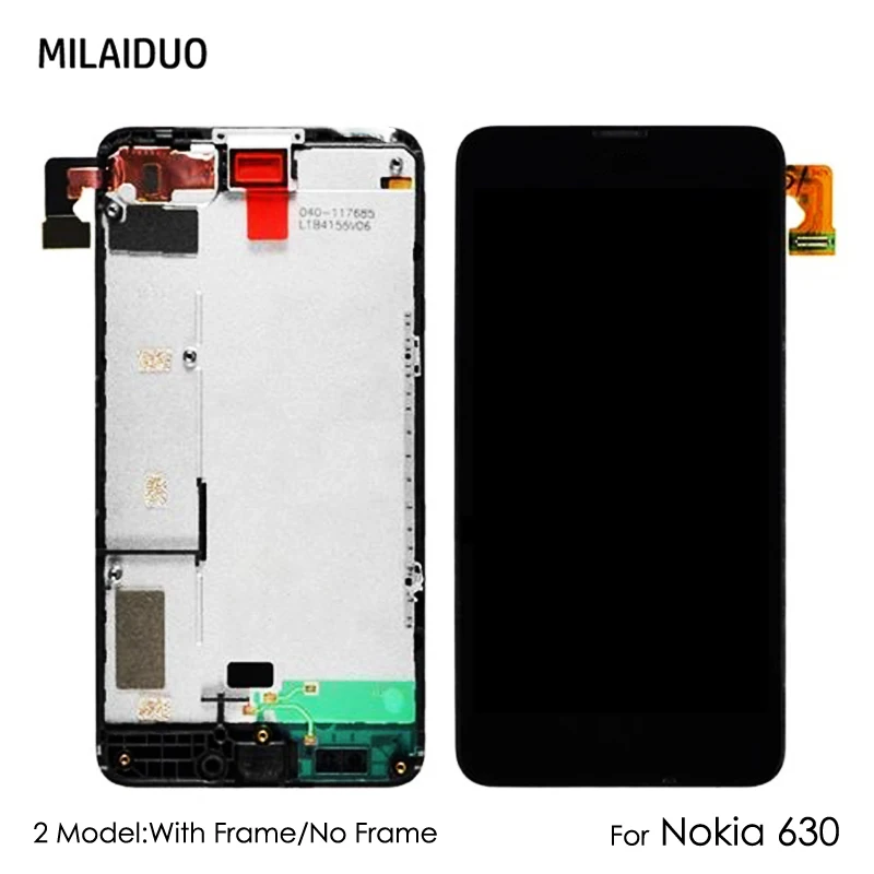 ЖК дисплей для Nokia Lumia 630 N630 RM 977 978 кодирующий преобразователь сенсорного экрана в