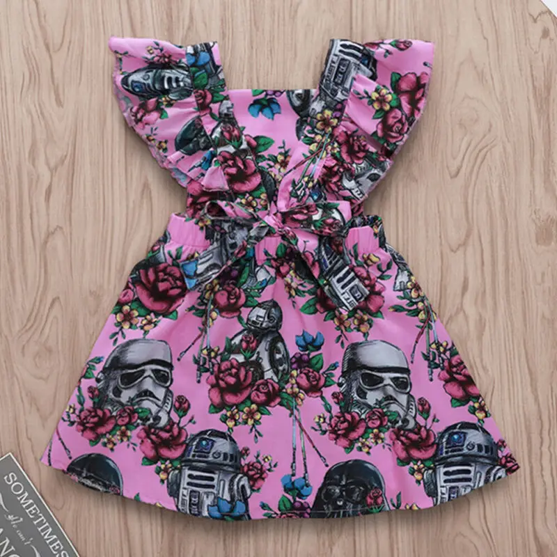 Summer Newborn Toddler Girls Ruffle Dress Princess Tutu Sundress | Детская одежда и обувь