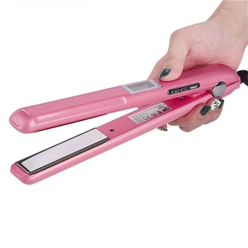 

Professional Ceramic Flat Iron Infrared Hair Straightener 2 in 1 Dual Voltage Straightening Iron with Adjustable Temperature