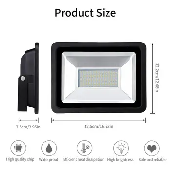 

200W LED Floodlight SMD Outdoor Lamp Warm White IP65 Waterproof For Basketball Courts Football Fields hotels Gardens LED Light