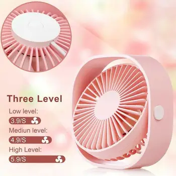 

New 360 Free Rotation USB Fan Cooler Cooling Mini Fan Portable 3 Speed Super Mute Cooler For Office Cool Fans Car Home Notebook