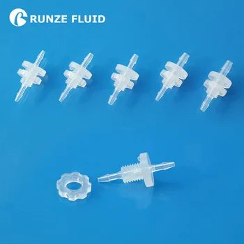

PP Barbed Reducing Bulkhead Union Plastic Hose Barb Connector Clear Looking Burr-free High Reliability for Medical Systems