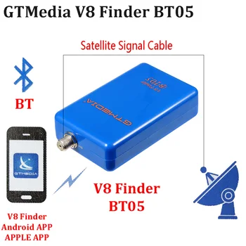 

GTMedia V8 Finder BT05 li-on battery inside DVBS2 satellite finder support android and ios system 1080p bluetooth sat finder