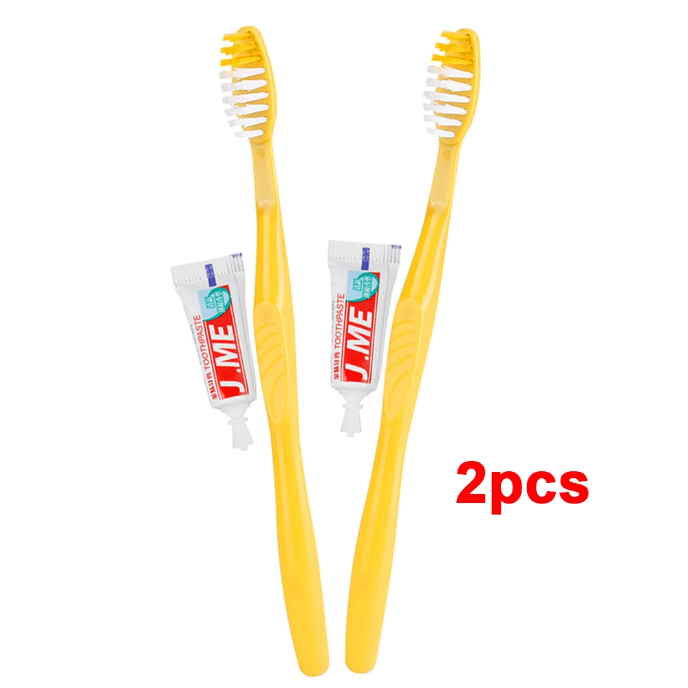 2Pcs Оптом! 10 штук/5/2/1 шт. отельные принадлежности: Стоматологическое оборудование одноразовые Мягкая тонкая Зубная щётка натуральный чистый бамбуковые расчески очистка полости рта ИНСТРУМЕНТ - Цвет: 2Pcs