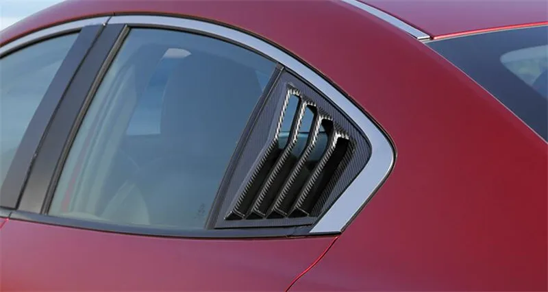 Авто Оконное украшение, накладка, наклейка, автомобильные аксессуары для mazda 3, автостайлинг, 2 шт
