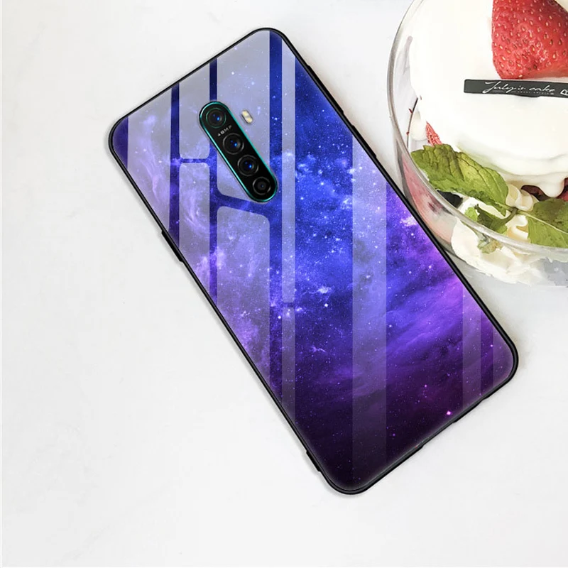 Для OPPO Realme X2 Pro Чехол из закаленного стекла чехол жесткая задняя крышка для телефона для OPPO Realme X2 Pro TPU бампер чехол s для RealmeX2 Pro