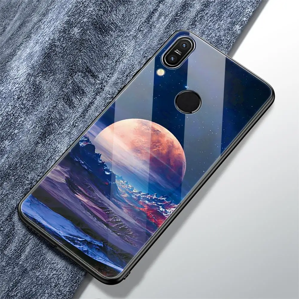 Чехол для телефона с закаленным стеклом для Asus Zenfone Max Pro M1 ZB602KL ZB601KL M2 ZB631KL ZB633KL мягкая рамка с узором чехол Coque Shell