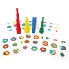 Wooden Toys Montessori 20Pcs Colorful Block Toy with Cards Color & Shapes Eudcational Toys for Children Kids 3 to 4 Years Old 1