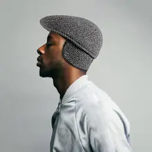 Винтажная кепка для защиты ушей Newsboy, Мужская восьмиугольная кепка, повседневная темно-синяя клетчатая Весенняя новинка, корейский берет для художников