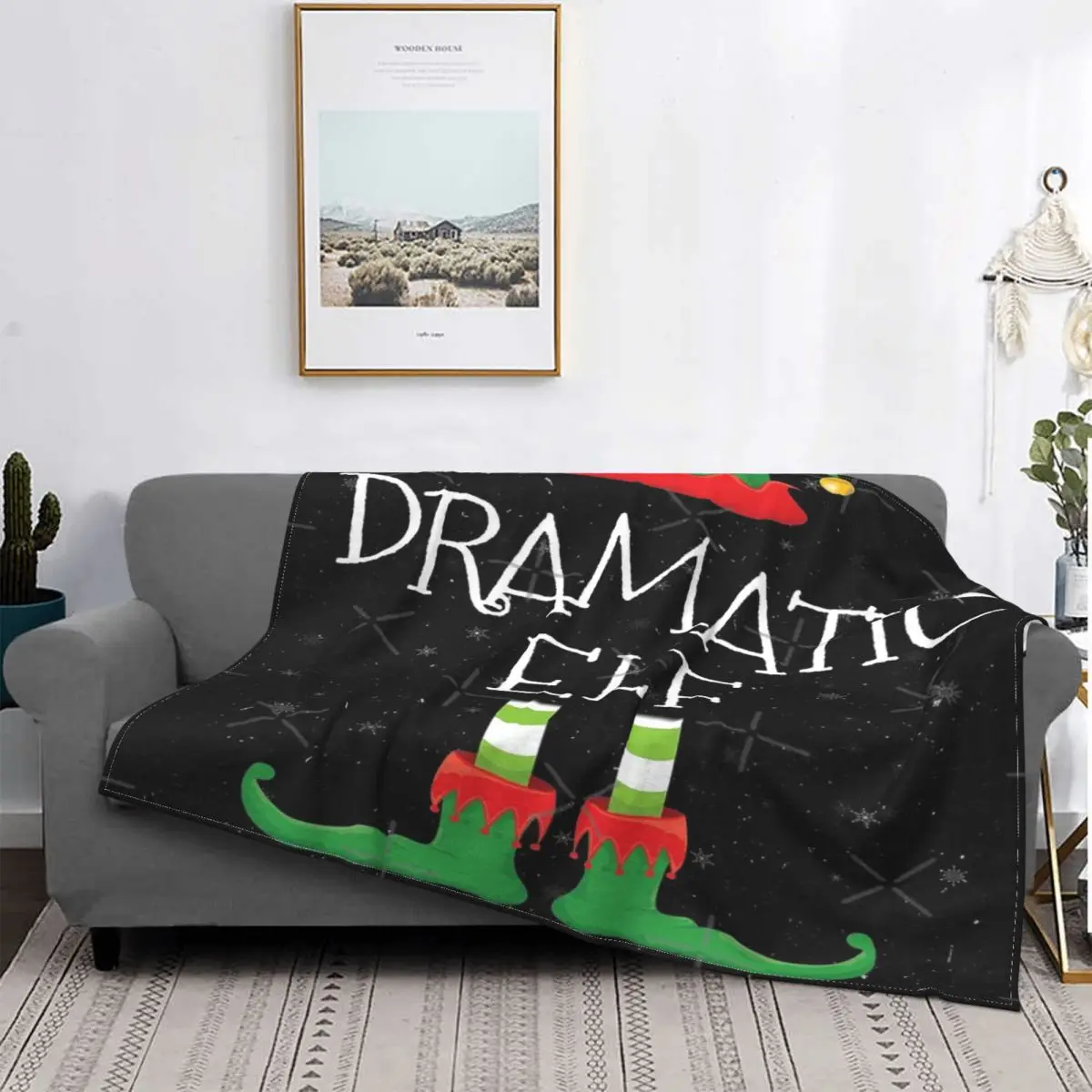 Manta A Juego Para Niños, Cobertor De Felpa De Anime, Manta De Cama A Cuadros, Elfo Espectacular, Familiare