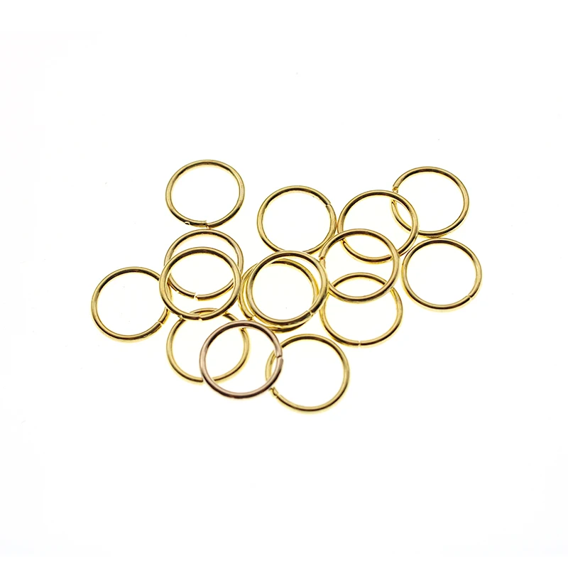 gold 200 шт., 3, 4, 5, 6, 7, 8, 10, 12, 14, 16 мм, кольца-скачки, серебряные, разъемные кольца, соединители для самостоятельного изготовления ювелирных изделий, аксессуары, принадлежности - Цвет: gold