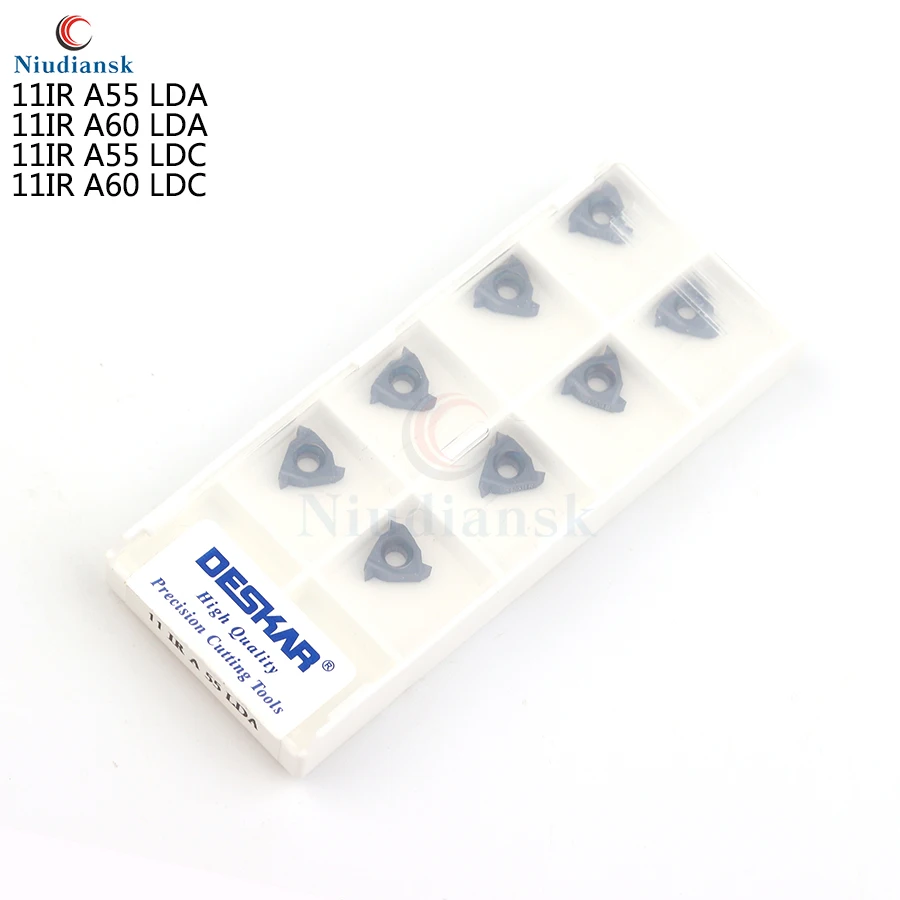 10 шт. DESKAR 11IR A55 A60 LDA LDC аутентичный резьбовой токарный инструмент ЧПУ карбидный