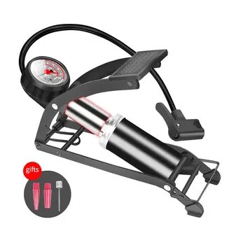 

Portable High-pressure Foot Pump 0-10 Bar Foot Operated Air Pump Single/Double Cylinder Pedal Floor Bike Inflator