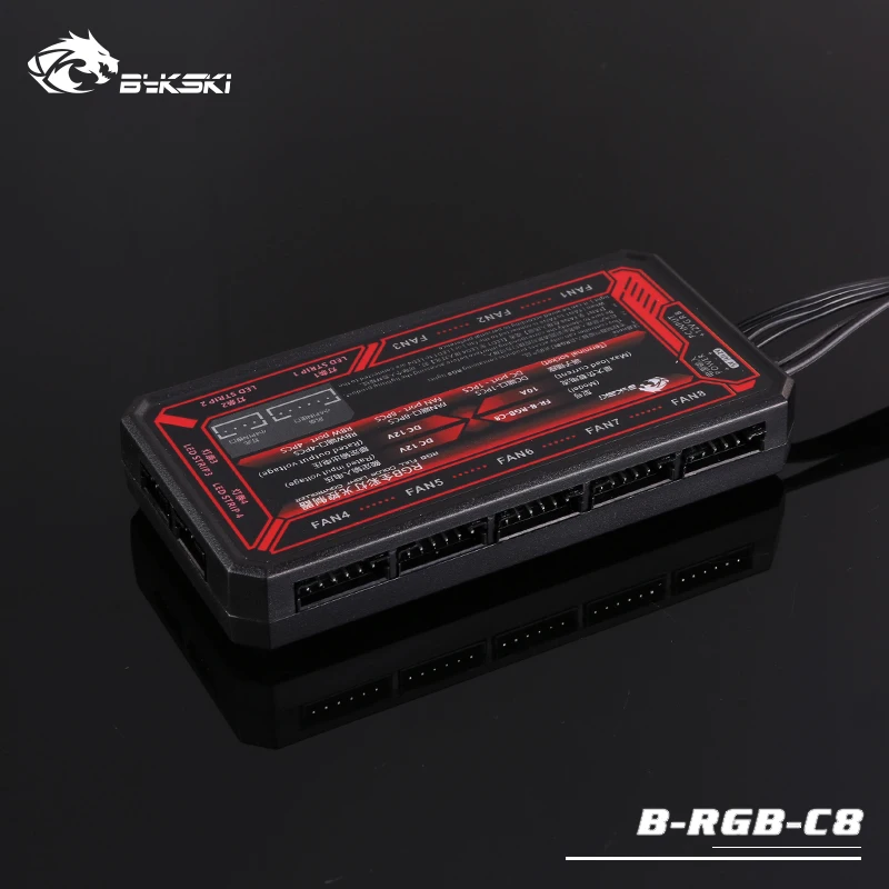 Bykski B-RGB-C8 RGB(12v 4pin) Контроллер освещения 8+ 4 интерфейсов для всех систем освещения Bykski