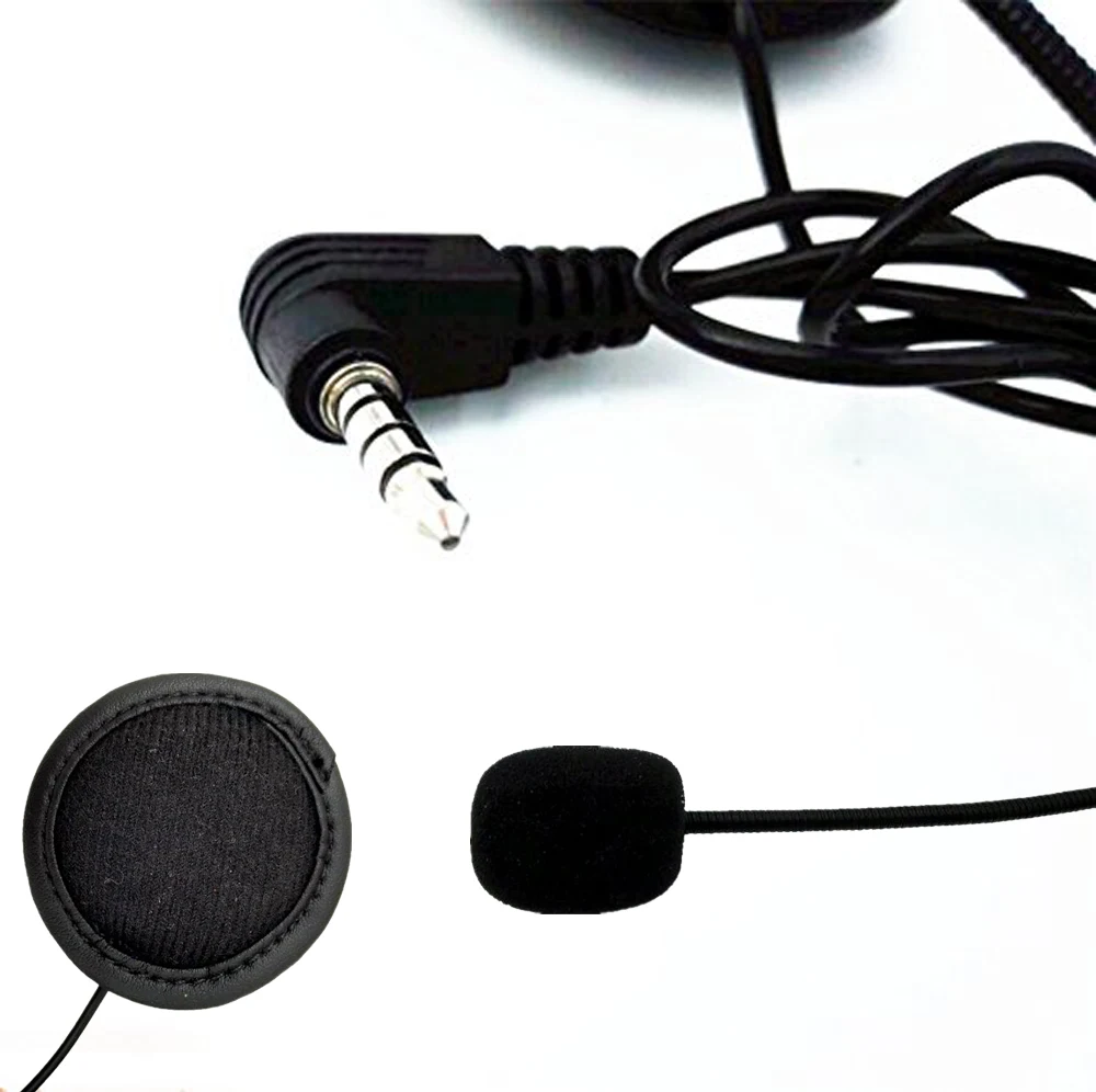 Microphone Headphone Hard Cable Headset Accessory for New V6/V4 Motorcycle Helmet Bluetooth Interphone Motorbike Intercom 