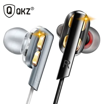 

QKZ AK4 In Ear Earphones Bass Ear HIFI Headset DJ Earphone Metal Stereo Earbuds with Microphone for Mobile Phone