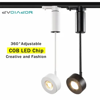 

Nordic Track Light Led Track Rail Led Light Fixture Aluminum COB Chip 7W 12W 15W Rail Spotlight Indoor Home Office Spot Lighting