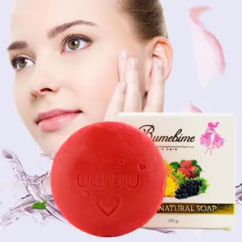 

Thailand Mask Natural Handmade Whitening Soap Fruits Extract Whitening Reduce Dark Spot White Skin Fast Bright Genuine