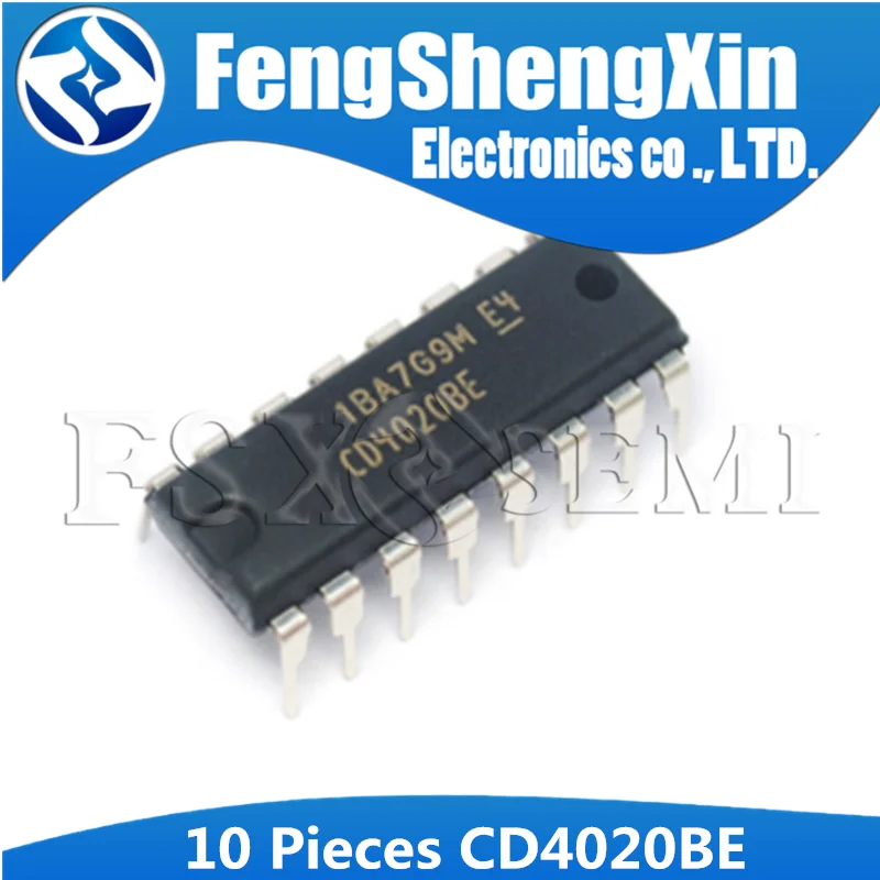 10 шт. CD4020BE DIP16 CD4020 DIP 4020BE DIP-16 CMOS пульсационные перегородки для двоичного счетчика IC