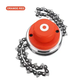 

Orange Mower Chain Bushes Garden Practical Multifunctional Chain Weeder Metal Universal Lawn Machine Trimmer Head Durable