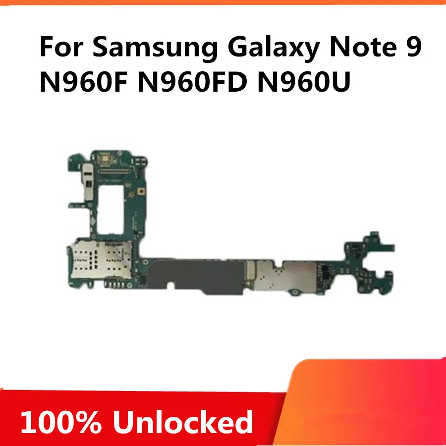 Разблокировка для samsung Galaxy Note 9 N960F N960FD N960U материнская плата Motheboard для Galaxy Note 9 оригинальная материнская плата