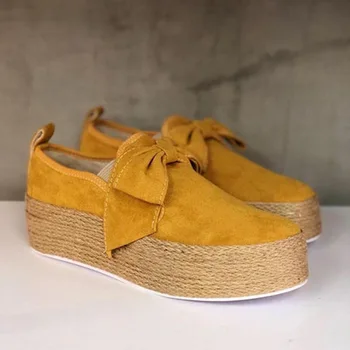

Hot 2020 Spring Women Flats Shoes Platform Sneakers Slip On Flats Leather Suede Ladies Loafers Moccasins Casual Shoes